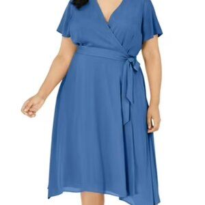 Alfani High Low Blue Dress